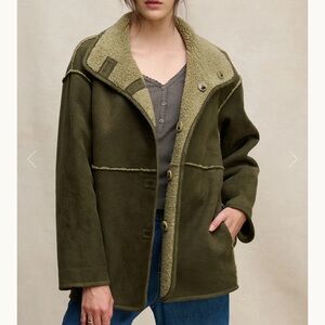 Velvet by Graham & Spencer Olive Teddy Jacket